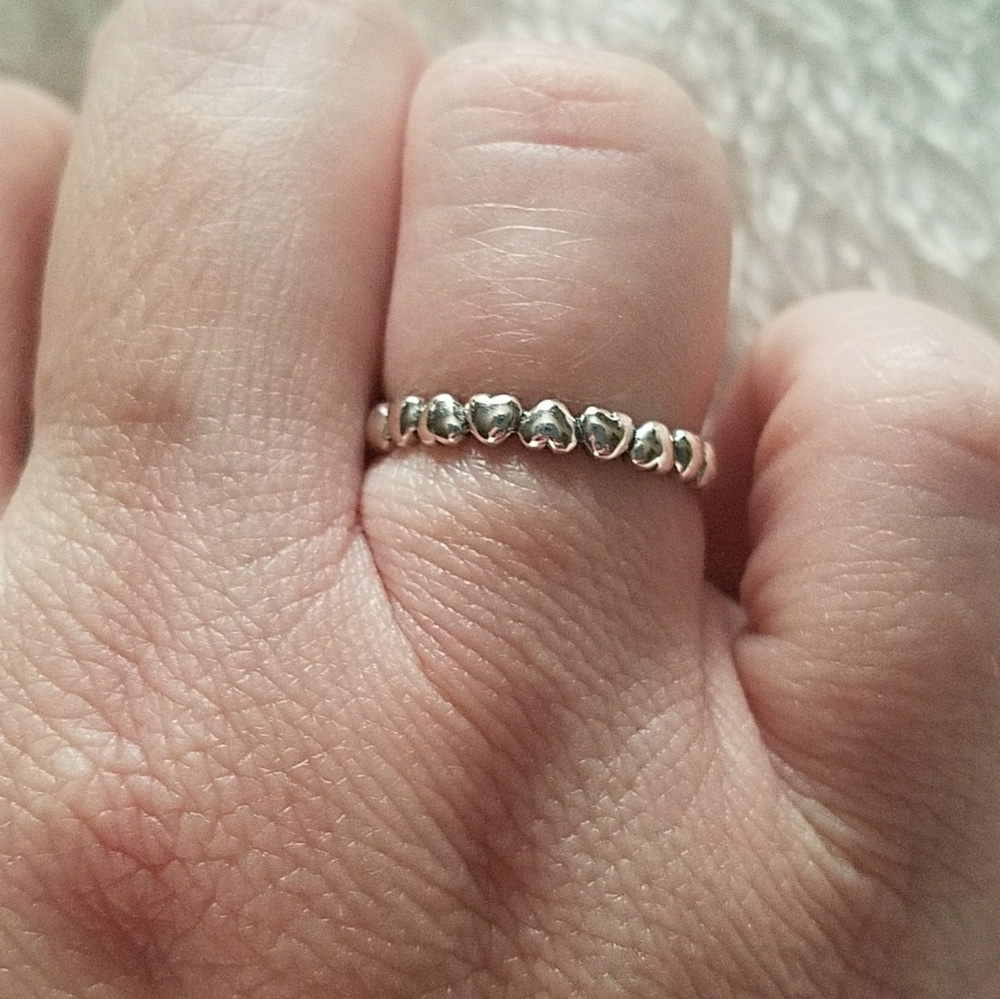 Sterling silver heart ring